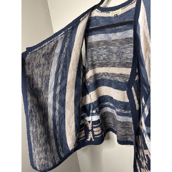 Democracy Women’s Open Cardigan Sleeveless Sweater Vest Pockets Medium Open Knit - Picture 7 of 16